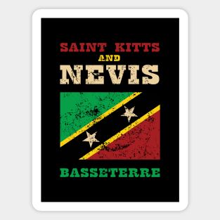 Flag of Saint Kitts and Nevis Magnet